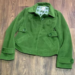 Tulle Green Women's Fleece Jacket